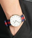 Buy Shop Daniel Wellington Classic Oxford White Dial Two Tone NATO Strap Watch For Men - DW00100001 USA Online