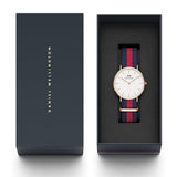 Buy Shop Daniel Wellington Classic Oxford White Dial Two Tone NATO Strap Watch For Women - DW00100029 USA Online
