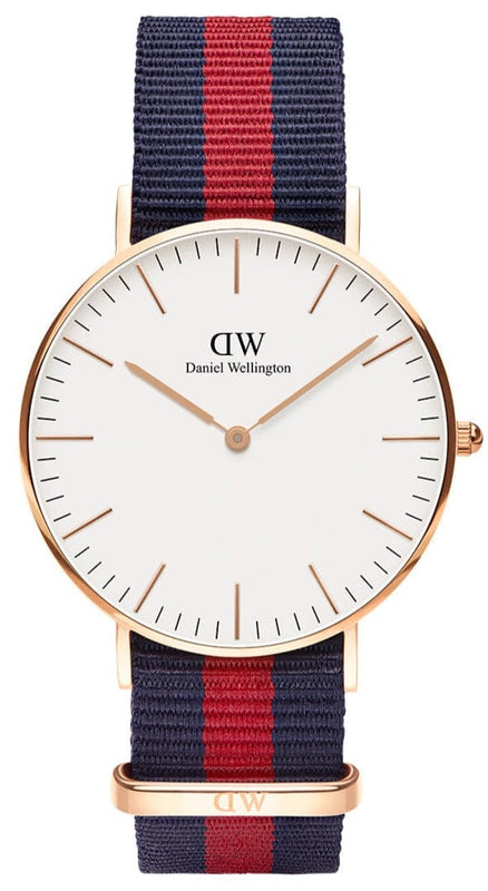 Buy Shop Daniel Wellington Classic Oxford White Dial Two Tone NATO Strap Watch For Women - DW00100029 USA Online