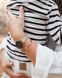 Buy Shop Daniel Wellington Classic Petite Black Dial Gold Mesh Bracelet Watch For Women - DW00100347 USA Online