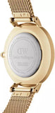 Buy Shop Daniel Wellington Classic Petite Black Dial Gold Mesh Bracelet Watch For Women - DW00100347 USA Online
