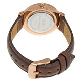 Buy Shop Daniel Wellington Classic Petite Bristol Black Dial Brown Leather Strap Watch For Women - DW00100165 USA Online