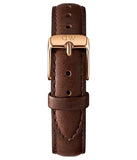 Buy Shop Daniel Wellington Classic Petite Bristol Black Dial Brown Leather Strap Watch For Women - DW00100221 USA Online