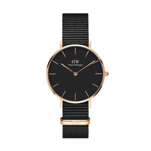 Buy Shop Daniel Wellington Classic Petite Cornwall Black Dial Black NATO Strap Watch For Women - DW00100215 USA Online
