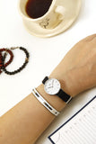 Buy Shop Daniel Wellington Classic Petite Cornwall White Dial Black Nylon Strap Watch For Women - DW00100252 USA Online