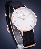 Buy Shop Daniel Wellington Classic Petite Cornwall White Dial Green NATO Strap Watch For Women - DW00100253 USA Online