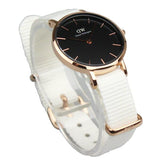 Buy Shop Daniel Wellington Classic Petite Dover Black Dial White NATO Strap Watch For Women - DW001000314 USA Online