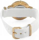 Buy Shop Daniel Wellington Classic Petite Dover White Dial White Nylon Strap Watch For Women - DW00100311 USA Online