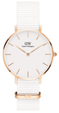 Buy Shop Daniel Wellington Classic Petite Dover White Dial White Nylon Strap Watch For Women - DW00100311 USA Online