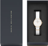 Buy Shop Daniel Wellington Classic Petite Dover White Dial White Nylon Strap Watch For Women - DW00100313 USA Online