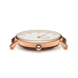 Buy Shop Daniel Wellington Classic Petite Dover White Dial White Nylon Strap Watch For Women - DW00100313 USA Online