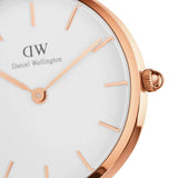 Buy Shop Daniel Wellington Classic Petite Dover White Dial White Nylon Strap Watch For Women - DW00100313 USA Online