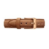 Buy Shop Daniel Wellington Classic Petite Durham Black Dial Brown Leather Strap Watch For Women - DW00100166 USA Online
