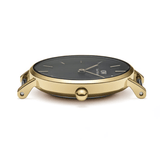 Buy Shop Daniel Wellington Classic Petite Evergold Black Dial Gold Mesh Bracelet Watch For Women - DW00100349 USA Online