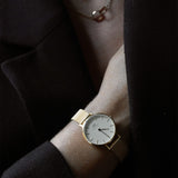 Buy Shop Daniel Wellington Classic Petite Evergold White Dial Gold Mesh Bracelet Watch For Women - DW00100346 USA Online