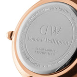 Buy Shop Daniel Wellington Classic Petite Melrose Black Dial Rose Gold Mesh Bracelet Watch For Women - DW00100217 USA Online