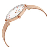 Buy Shop Daniel Wellington Classic Petite Melrose White Dial Rose Gold Mesh Bracelet Watch For Women - DW00100163 USA Online