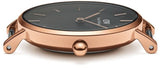 Buy Shop Daniel Wellington Classic Petite Reading Black Dial Black Leather Strap Watch For Women - DW00100167 USA Online
