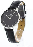 Buy Shop Daniel Wellington Classic Petite Reading Black Dial Black Leather Strap Watch For Women - DW00100179 USA Online