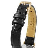 Buy Shop Daniel Wellington Classic Petite Reading Black Dial Black Leather Strap Watch For Women - DW00100223 USA Online