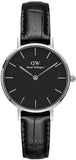 Buy Shop Daniel Wellington Classic Petite Reading Black Dial Black Leather Strap Watch For Women - DW00100235 USA Online