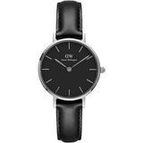 Buy Shop Daniel Wellington Classic Petite Reading Black Dial Black Leather Strap Watch For Women - DW00100235 USA Online