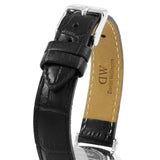 Buy Shop Daniel Wellington Classic Petite Reading White Dial Black Leather Strap Watch For Women - DW00100185 USA Online