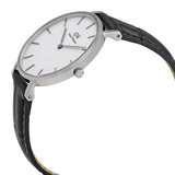 Buy Shop Daniel Wellington Classic Petite Reading White Dial Black Leather Strap Watch For Women - DW00100185 USA Online
