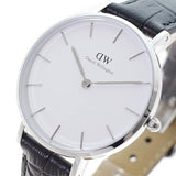 Buy Shop Daniel Wellington Classic Petite Reading White Dial Black Leather Strap Watch For Women - DW00100185 USA Online