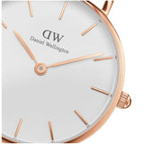 Buy Shop Daniel Wellington Classic Petite Reading White Dial Black Leather Strap Watch For Women - DW00100229 USA Online