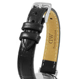 Buy Shop Daniel Wellington Classic Petite Reading White Dial Black Leather Strap Watch For Women - DW00100241 USA Online