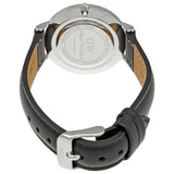 Buy Shop Daniel Wellington Petite Sheffield Black Dial Black Leather Strap Watch For Women - DW00100180 USA Online