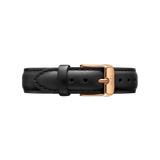 Buy Shop Daniel Wellington Classic Petite Sheffield White Dial Black Leather Strap Watch For Women - DW00100230 USA Online