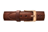 Buy Shop Daniel Wellington Classic Petite St Mawes Black Dial Brown Leather Strap Watch For Women - DW00100225 USA Online