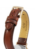 Buy Shop Daniel Wellington Classic Petite St Mawes Black Dial Brown Leather Strap Watch For Women - DW00100225 USA Online