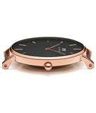 Buy Shop Daniel Wellington Classic Petite St Mawes Black Dial Brown Leather Strap Watch For Women - DW00100225 USA Online