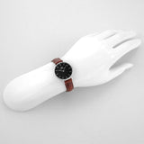 Buy Shop Daniel Wellington Classic Petite St Mawes Black Dial Brown Leather Strap Watch For Women - DW00100237 USA Online