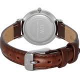 Buy Shop Daniel Wellington Classic Petite St Mawes Black Dial Brown Leather Strap Watch For Women - DW00100237 USA Online