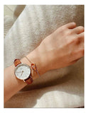 Buy Shop Daniel Wellington Classic Petite St Mawes White Dial Brown Leather Strap Watch For Women - DW00100231 USA Online