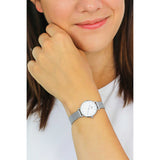 Buy Shop Daniel Wellington Classic Petite Sterling White Dial Silver Mesh Bracelet Watch for Women - DW00100442 USA Online