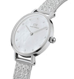Buy Shop Daniel Wellington Classic Petite Sterling White Dial Silver Mesh Bracelet Watch for Women - DW00100442 USA Online