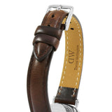 Buy Shop Daniel Wellington Classic Petite White Dial Brown Leather Strap Watch For Women - DW00100239 USA Online