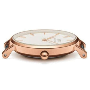 Buy Shop Daniel Wellington Classic Petite White Dial Rose Gold Mesh Bracelet Watch For Women - DW00100219 USA Online