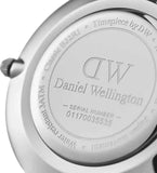 Buy Shop Daniel Wellington Classic Petite York Black Dial Brown Leather Strap Watch For Women - DW00100182 USA Online