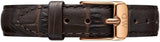 Buy Shop Daniel Wellington Classic Petite York Black Dial Brown Leather Strap Watch For Women - DW00100226 USA Online