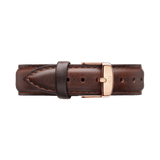 Buy Shop Daniel Wellington Classic Petite York White Dial Brown Leather Strap Watch For Women - DW00100176 USA Online