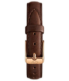 Buy Shop Daniel Wellington Classic Petite York White Dial Brown Leather Strap Watch For Women - DW00100232 USA Online