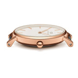 Buy Shop Daniel Wellington Classic Petite York White Dial Brown Leather Strap Watch For Women - DW00100232 USA Online