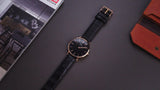 Buy Shop Daniel Wellington Classic Reading Black Dial Black Leather Strap Watch For Men - DW00100129 USA Online