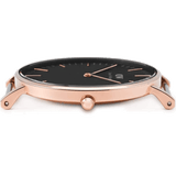 Buy Shop Daniel Wellington Classic Reading Black Dial Black Leather Strap Watch For Men - DW00100129 USA Online